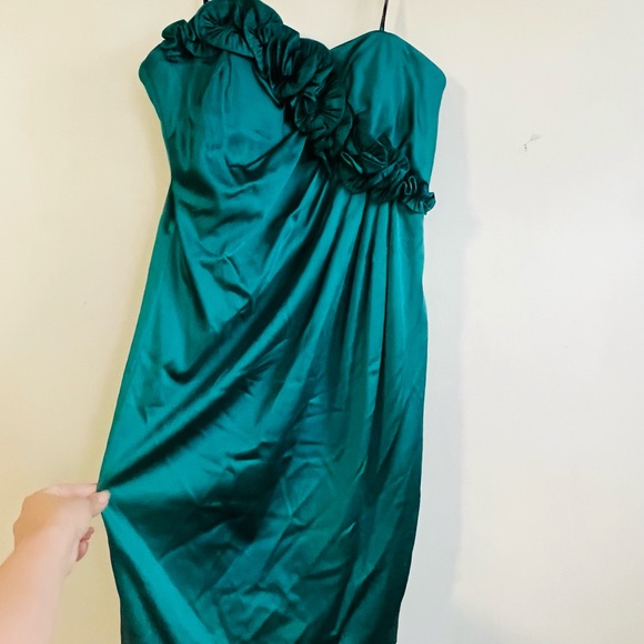 Maggy London Emerald Green Cocktail Party Dress - Picture 2 of 13